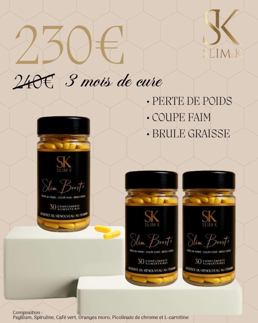 Gamme Slim Boost +, cure de 3 mois